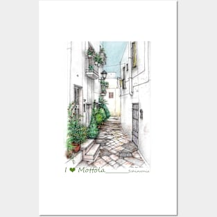 I love Mottola, schiavonia (3), Puglia, Italy Posters and Art